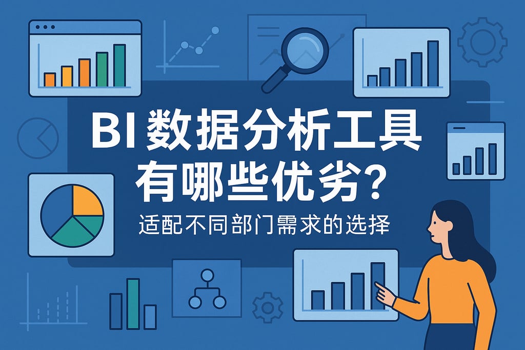 BI数据分析工具有哪些优劣？适配不同部门需求的选择"